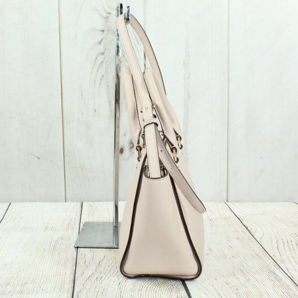 Michael Kors Tan Leather Studded Top Handles Sling Satchel Handbag - Picture 5 of 11